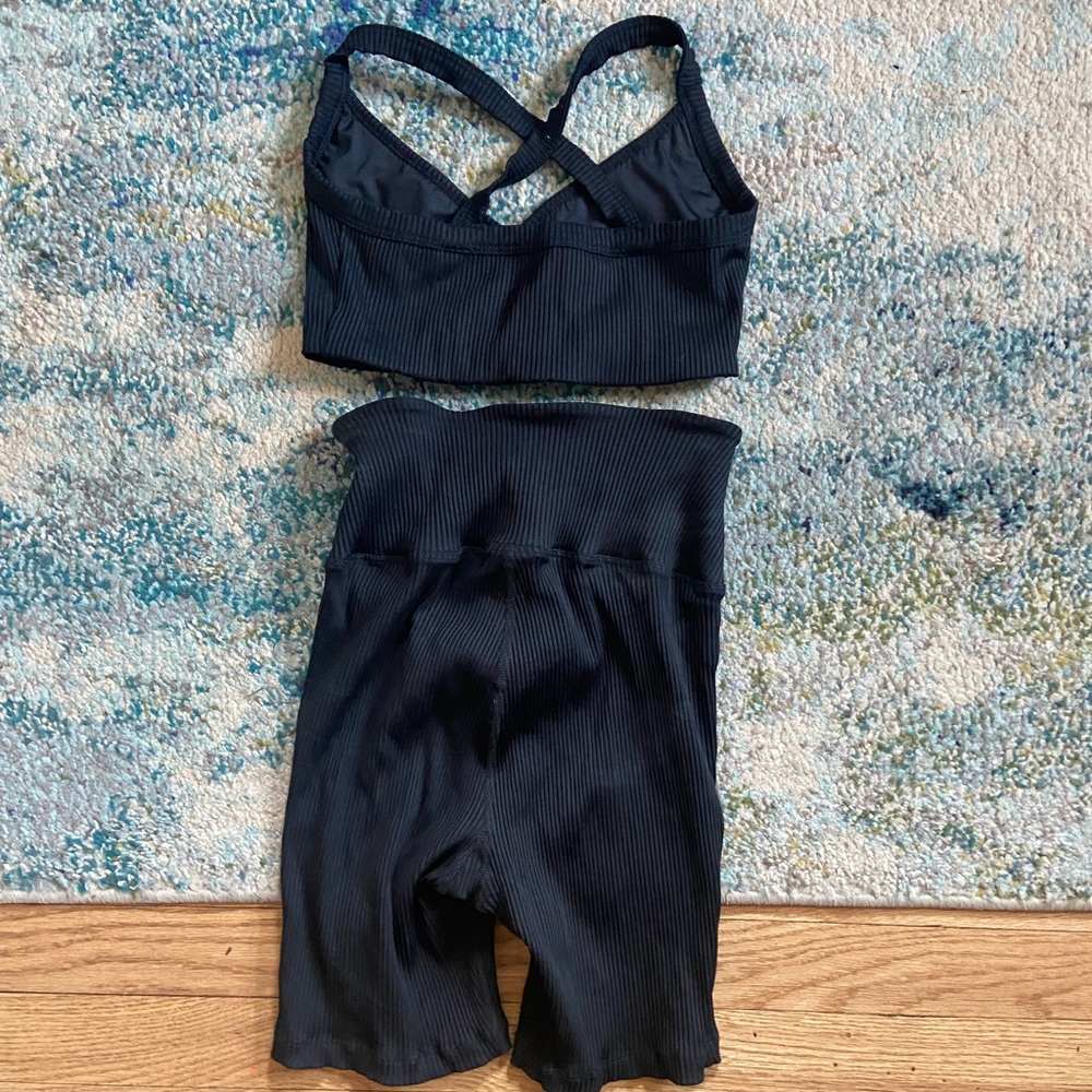 Year of ours black ribbed set!!